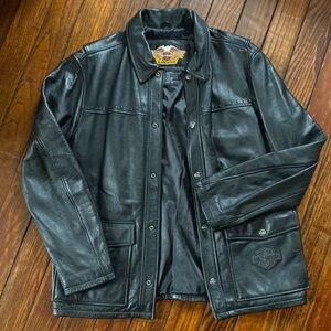 Harley Davidson Men’s Size Large Leather Coat
